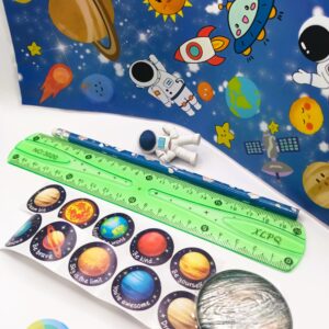 Astronaut Bundle With Puffy 3D Planet Stickers, 10 sets