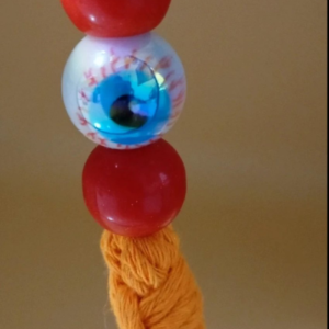 "Eye Spy" Spooky Macramé Keyring, ‘Boo’ Halloween Collection