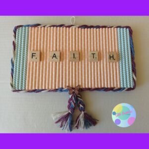 Handmade wall sign 'Faith'