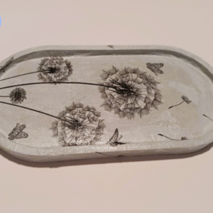 Dandelion Wishes Handmade Oval Jewellery Tray